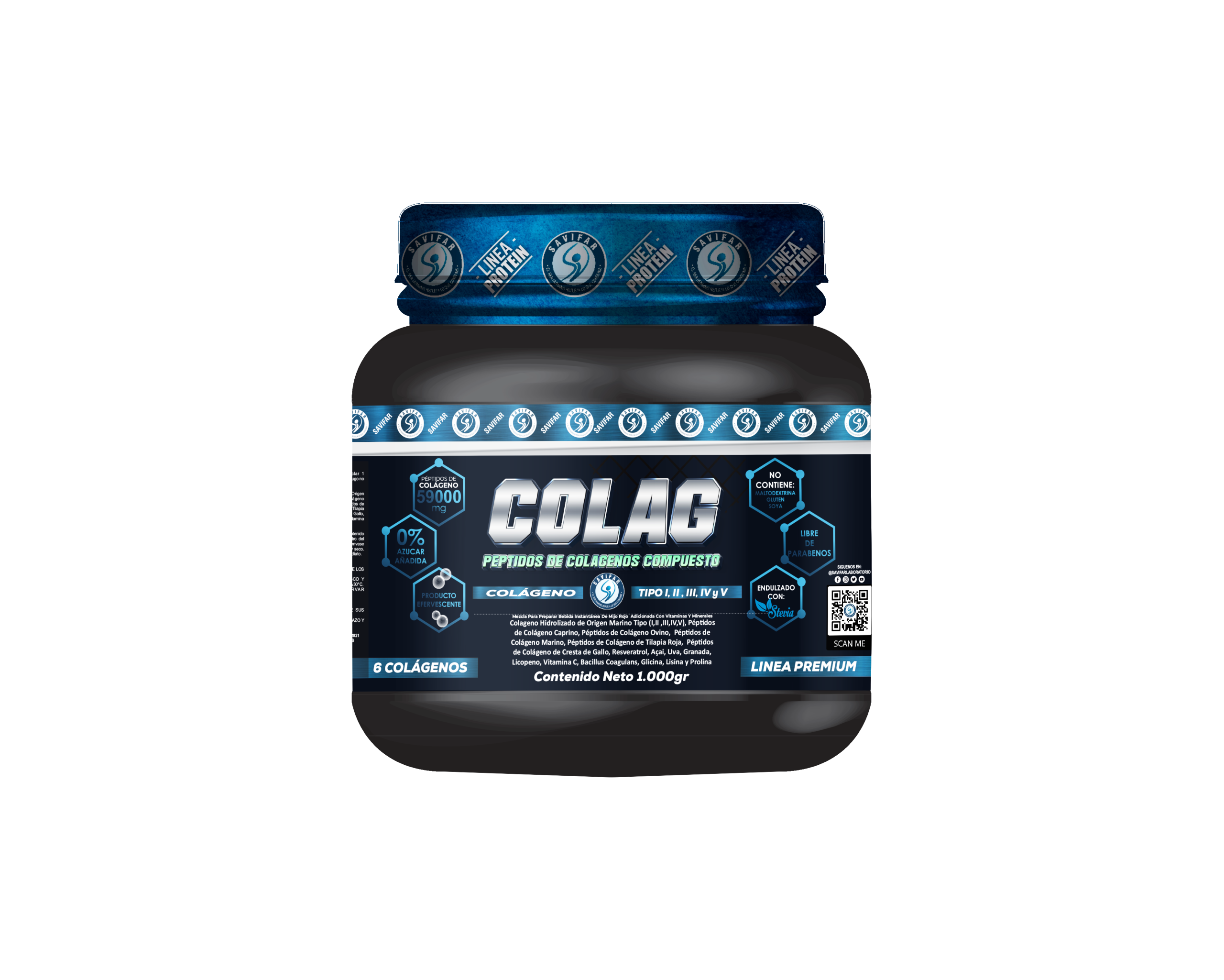 COLAG – PÉPTIDOS DE COLÁGENOS COMPUESTOS TARRO 1000gr.